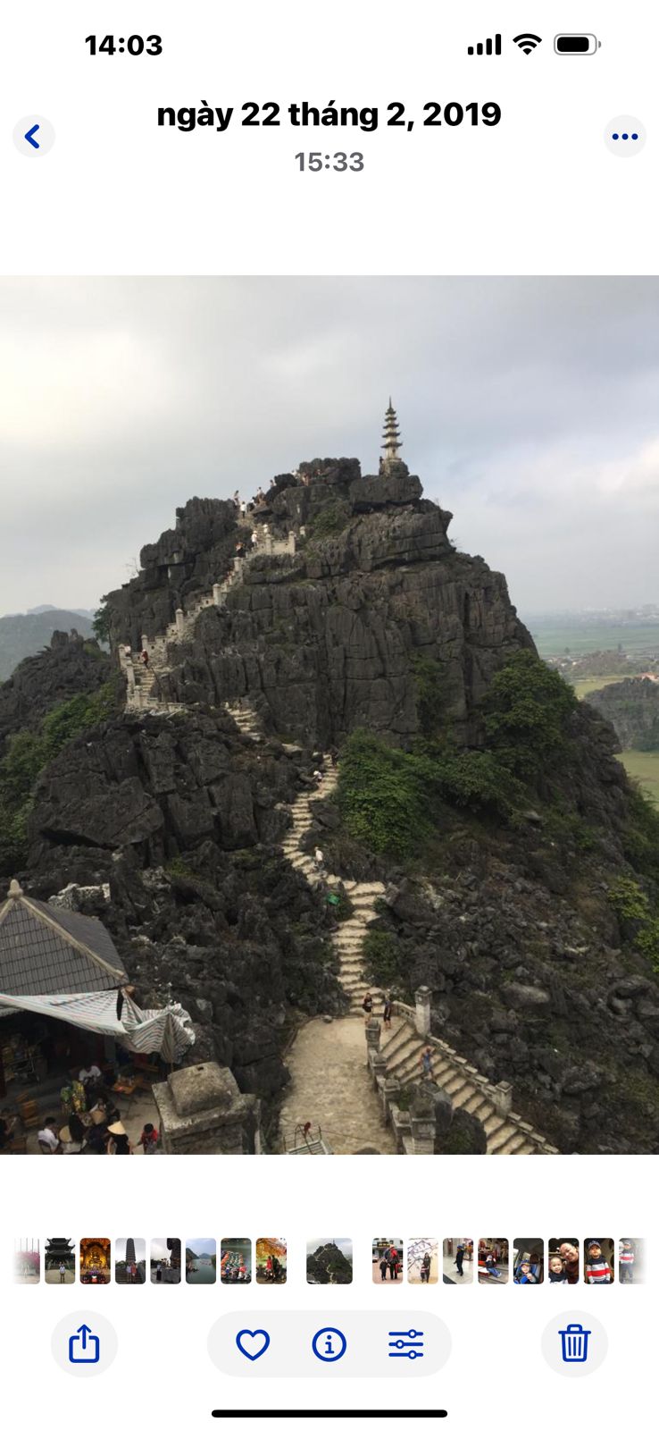 Panoramablick von den Mua Caves über die Karstlandschaft