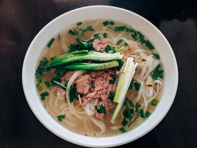 Vietnamesische Pho-Suppe in Hanoi