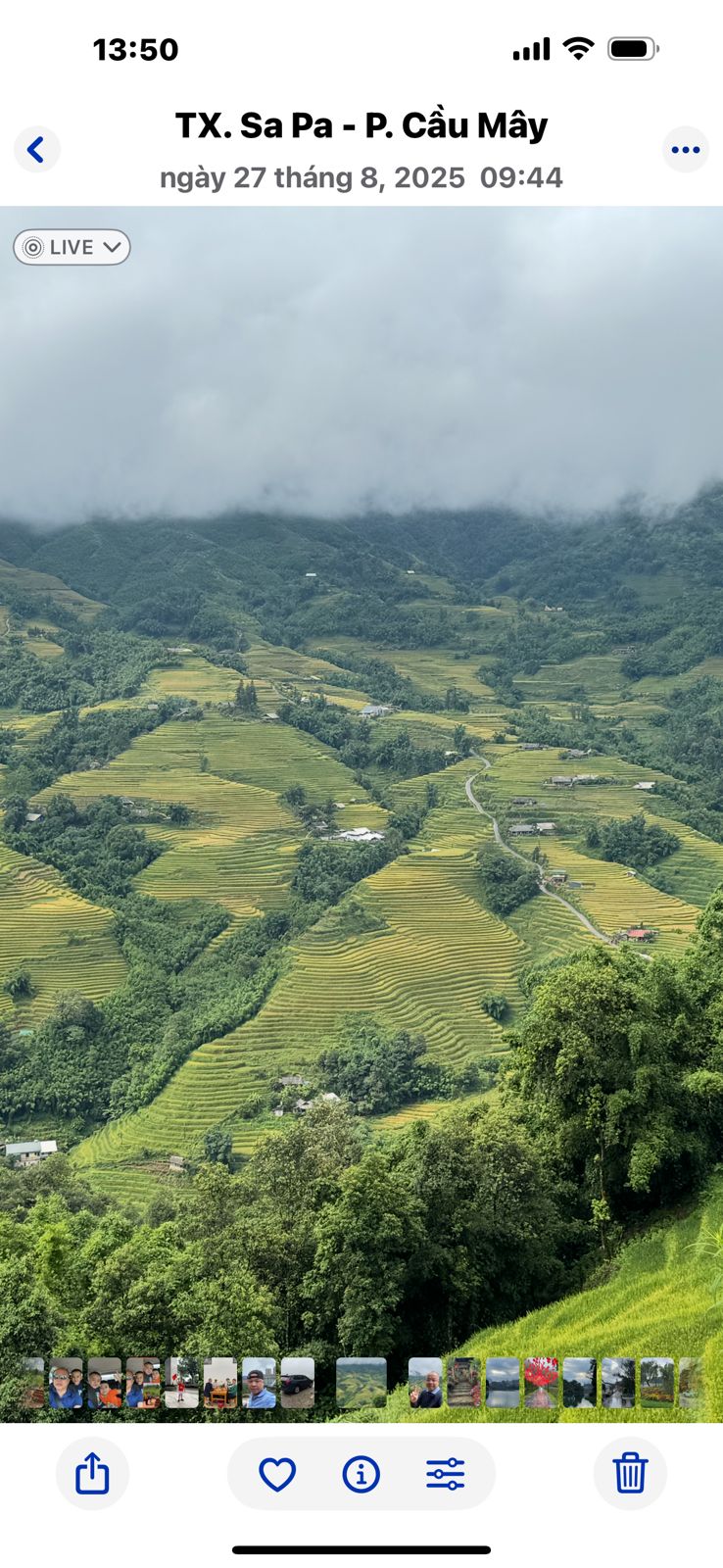 Reisterrassen und Dorf in Sa Pa