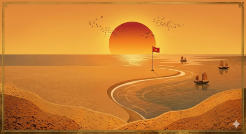 Tropischer Strand bei Do Son