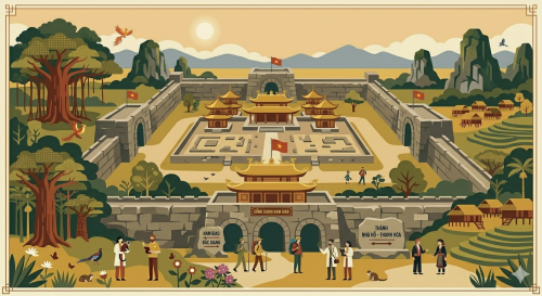 Ho-Zitadelle in Thanh Hoa